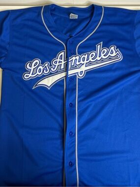 Oxford Royal Blue Baseball Jersey with White Trim